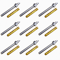 Cheville chimique à capsule en verre, zinguée, emballage OEM pour quincaillerie, vente au détail, directement de l'usine de Kunming, Yunnan