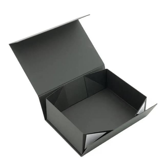 CB Custom Logo Luxury Recyclable Large Matte Rigid Paper Cardboard Black Sponge Lining Foldable Empty Magnetic Closure Gift Box