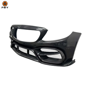 Paraurti Anteriore in Fibra di Carbonio Stile IMP per Mercedes Benz Classe <span class=keywords><strong>C</strong></span> <span class=keywords><strong>W205</strong></span> C63 C63S <span class=keywords><strong>AMG</strong></span> 2015-2021, Kit Carrozzeria - Product Image 5