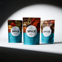 Sacs Doypack d'Emballage Alimentaire, Sachets en Plastique Transparents Dépolis, Imperméables et Scellés, Personnalisables en Mylar pour Assaisonnements et Épices