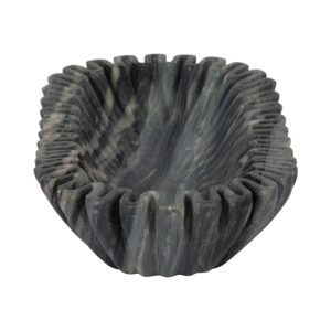 Ciotola decorativa in marmo ondulato per centrotavola da caffè, decorazione sofisticata - Product Image 4