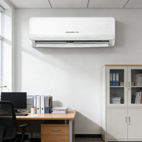 Solution d'air à onduleur moderne, flux d'air de refroidissement puissant, climatiseur à double fonction, unité de climatisation domestique, système de climatisation divisé, climatiseur divisé pour la maison