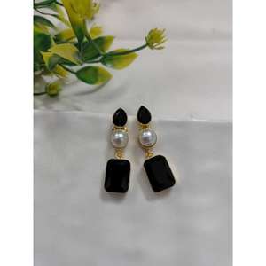 Vintage bohême Design 2025 à la mode en laiton boucles d'oreilles émail alliage bijoux avec élégant goutte d'oreille pour les femmes à la mode cadeau - Product Image 1