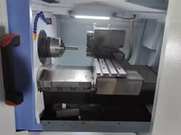 Torno CNC Horizontal CK6132 del Fabricante |   Torno de Precisión GSK de 3 Ejes, 6 Estaciones de Herramienta, Riel Duro y Bancada Plana, Precisión de 0.01mm