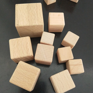 Unfinished Solid Natural <strong>Wooden</strong> Square <strong>Block</strong> Cubes For Home Decor Custom Engraved Children Toys - Product Image 6