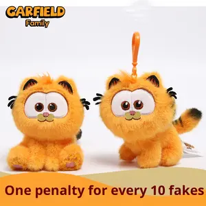 Auténtico para <span class=keywords><strong>Garfield</strong></span> película versión familia felpa llavero colgante PP algodón relleno juguete ornamento para cumpleaños Stres-alivio - Product Image 5