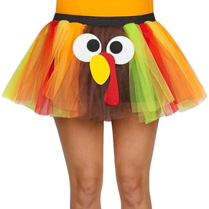 Set Costume di tacchino di ringraziamento tutù di tacchino con cerchietto calzini di tacchino per uomo donna - Product Image 1