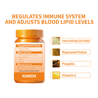 Compléments alimentaires Premium KANION riches en flavonoïdes, antioxydants, 50 mg, certifiés ISO9001 HACCP, comprimés à croquer au goût de propolis, 2 suppléments