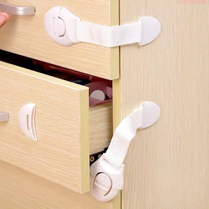 Fabric Safety Lock A1339 Drawer Child Proof Strap Lock For Cabinet Door Drawer Security - Product Image 1