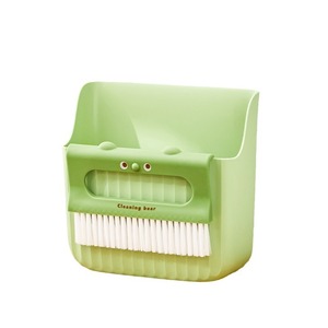 Mini Broom And Dustpan Set Soft Bristles For Home Desktop Cleaning Pets Children Green Yellow - Product Image 5