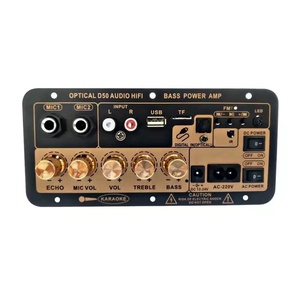 Bonne qualité D50 12 pouces voiture Subwoofer actif avec audio optique BT AMP USB FM <span class=keywords><strong>Radio</strong></span> 110V 220V 12V 24V haut-parleur domestique Subwoofer - Product Image 1