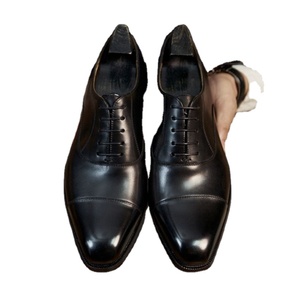 Zapatos Oxford de Punta Cuadrada Premium para Hombre, Clásicos, Formales, para Negocios, Bodas, Personalizables, Pedido al por Mayor, Parte Superior de Cuero Valentina - Product Image 1