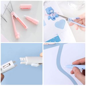 2-Trong-<span class=keywords><strong>1</strong></span> Bút Phong Cách Kéo Với Giấy Cắt Gấp Thép Không Gỉ Kéo Gốm Penblade Xách Tay Cho Nhà Trường DIY Thủ Công Mỹ Nghệ - Product Image 5