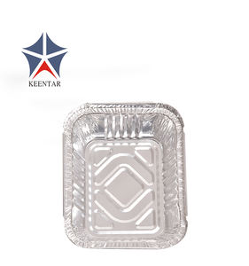 سعر المصنع صواني رقائق الألومنيوم للاستخدام مرة واحدة للحاوية المستقيمة الجاهزة مع أغطية الورق/البلاستيك - Product Image 2