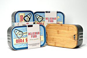 Fiambrera de lata de Metal <span class=keywords><strong>Rectangular</strong></span> personalizada para llevar Pizza, pan y Chocolate, embalaje de contenedor de alimentos duradero - Product Image 3