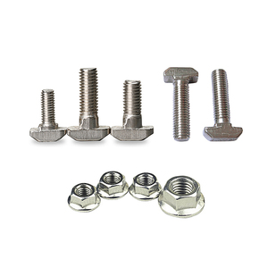 Oemm5 M6 M8 Stainless Steel Hexagon Flange Nuts <strong>T</strong>-slot Drop-in Stud Screw <strong>Bolt</strong> <strong>T</strong>-type Nuts Fastener For Aluminum Alloy 2020 3030 - Product Image 5