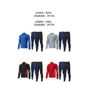 Venta al por mayor Fútbol Jersey Último Club Hombres de manga larga Cómodo Transpirable Fútbol Chaqueta y pantalones Fútbol SoccerChándal - Product Image 2