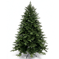Arbre de Noël réaliste de qualité supérieure en gros, sans odeur et ignifuge, pré-éclairé avec des lumières