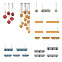 Lustre LED Acoustique ORI en Acrylique avec Télécommande pour Restaurants de Luxe, Hôtels, Projets Américains – Classe A, Ignifuge et Insonorisant