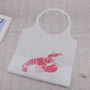 BBQ Grill Personalised Non Woven Disposable Apron Printed Adult Bibs