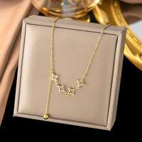 Collier minimaliste chrétien en acier inoxydable plaqué or 18 carats avec pendentif long coulissant, boule ronde et papillon, cadeau