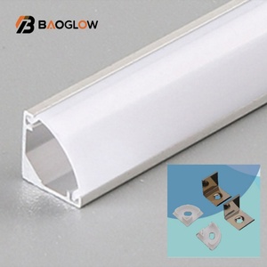 New Customized 45° Oblique Beam Degree <b>Corner</b> Angle Led Profile Aluminum Profile <b>Wall</b> Ceiling <b>Corner</b> Led Strip <b>Light</b> V-type - Product Image 4