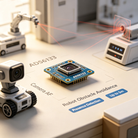Capteur photoélectrique ADS6133 1D DToF 5m Détection multi-objets 24 FOV 940nm Module VCSEL TOF Caméra AF Robot Évitement d'obstacles