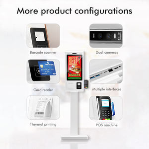 Fabricante KFC/McDonald-Style Soporte <span class=keywords><strong>vertical</strong></span> de elevación automática POS Quiosco Terminal de pago de pedido de autoservicio para cafetería - Product Image 2