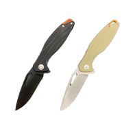 Couteau pliant en acier inoxydable G10 de haute qualité Camping en plein air EDC couteau de poche tactique bricolage conception pliable de qualité