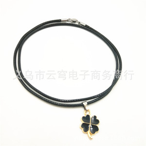 Collier en cordon rouge 2 mm avec boucle carrée en acier inoxydable, bijou unisexe, cordon de pendentif, origine Yiwu - Product Image 5