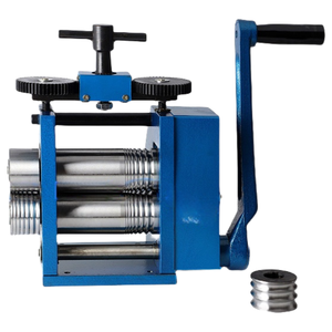 เครื่องรีดโลหะแบบมือหมุนสองลูกกลิ้ง สำหรับทำเครื่องประดับทอง สร้อยข้อมือ แผ่นโลหะ ลวดสี่เหลี่ยม ลวดรูปไข่ - Product Image 2