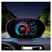 NUEVO F11 HUD OBD2 GPS Car Head up Display Medidor de inclinación Alarma DE SEGURIDAD Agua Temperatura del aceite Exceso de velocidad