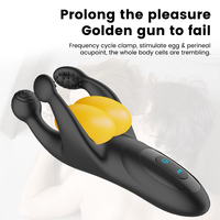 Jouet sexuel électrique vibrant pour hommes, stimulateur de dysfonction érectile, masturbateur masculin, étanche IPX6, portable