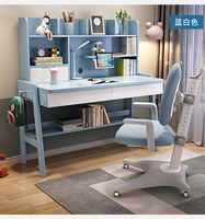 Ensemble table et chaise d'étude pour enfants réglables en hauteur, bureau d'ordinateur, bureau avec tiroir