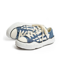 Baskets classiques personnalisées pour hommes, semelle épaisse, tige en jean, semelle intermédiaire EVA fondue, confortables, antidérapantes, légères, chaussures décontractées