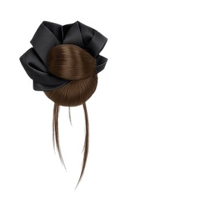 Bun Wig With <b>Clips</b> Natural Fluffy Updo Low Bun Hair Tie Hair Accessory - Product Image 2
