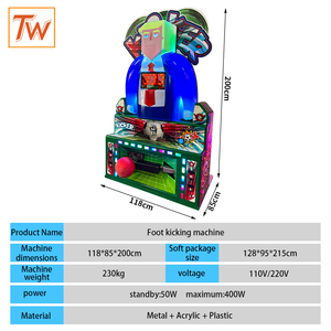 Máquina de Juego Arcade TOPWAY, Juego de Patadas Metálicas, Operada con Monedas, Gran Éxito de Ventas - Product Image 2