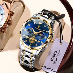 Reloj de Cuarzo para Hombre POEDAGAR 996, Correa de Acero Superior, <span class=keywords><strong>6</strong></span> Manecillas, Cronógrafo, Fabricante de Relojes para Todo Tipo de Negocios - Product Image 3