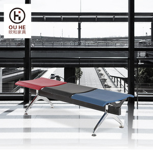 Chaise sans dossier en PU Ou He F003PU, banc plat pour salle d'attente d'hôpital et lieux publics - Product Image 1