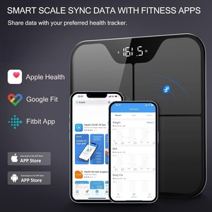 Báscula Digital Inteligente para Grasa Corporal, Pantalla LED Grande, Vidrio Ecológico, Uso en Baño, Oficina, Hogar, Gimnasio, Monitor de Salud - Product Image 3