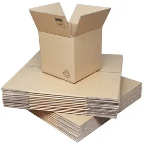 Caja de cartón corrugada reciclada personalizada, caja de cartón de gran tamaño, venta al por mayor