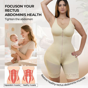 Fajas Colombianas de Alta Compresión para Recuperación Postparto, Moldeadoras de Cuerpo Completo con Abertura en la Entrepierna, Tallas Grandes - Product Image 1