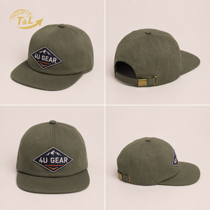 Gorras 4U Personalizadas con Visera Inferior, Gorra de 6 Paneles con Cierre a Presión, Gorras con Logotipo Bordado en 3D Personalizado, Gorras con Cierre a Presión para Hombre - Product Image 6
