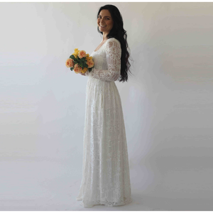 Abito Boho con scollo quadrato e tasche # 1263 - Product Image 5