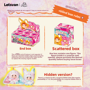 Letsvan Wow Library WAKUKU fox Rabbit Trick Treat Diary Series Caja Sorpresa Set de 8 Piezas Decoración Manual Adhesivo de Peluche Transparente - Product Image 5