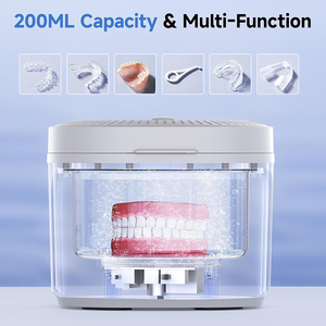 Nouveaux produits 2026 : Nettoyeur ultrasonique mini 4 modes UV avec réservoir en acier inoxydable de 200 ml pour le <span class=keywords><strong>nettoyage</strong></span> des appareils dentaires et des <span class=keywords><strong>lunettes</strong></span> - Product Image 5