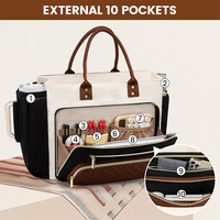 Nouveau sac à main pour ordinateur portable pour femmes, sac d'infirmière, mallette, sac d'affaires, nylon, polyester, fermeture éclair, portable, 15,6 pouces