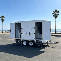 Cabine de toilettes modulaire préfabriquée portable avec évier intégré pour les installations du personnel des parcs industriels et les équipements des travailleurs d'entrepôt