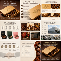 Boîtes cadeaux en carton rigide pour chocolats avec couvercle et base, finition mate, pour dattes, avec ruban, vente en gros