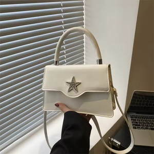 Vendita Diretta di Fabbrica: Elegante <span class=keywords><strong>Borsa</strong></span> a <span class=keywords><strong>Tracolla</strong></span> Quadrata con Motivo a Stella per Donne, Stile Lusso Leggero - Product Image 2